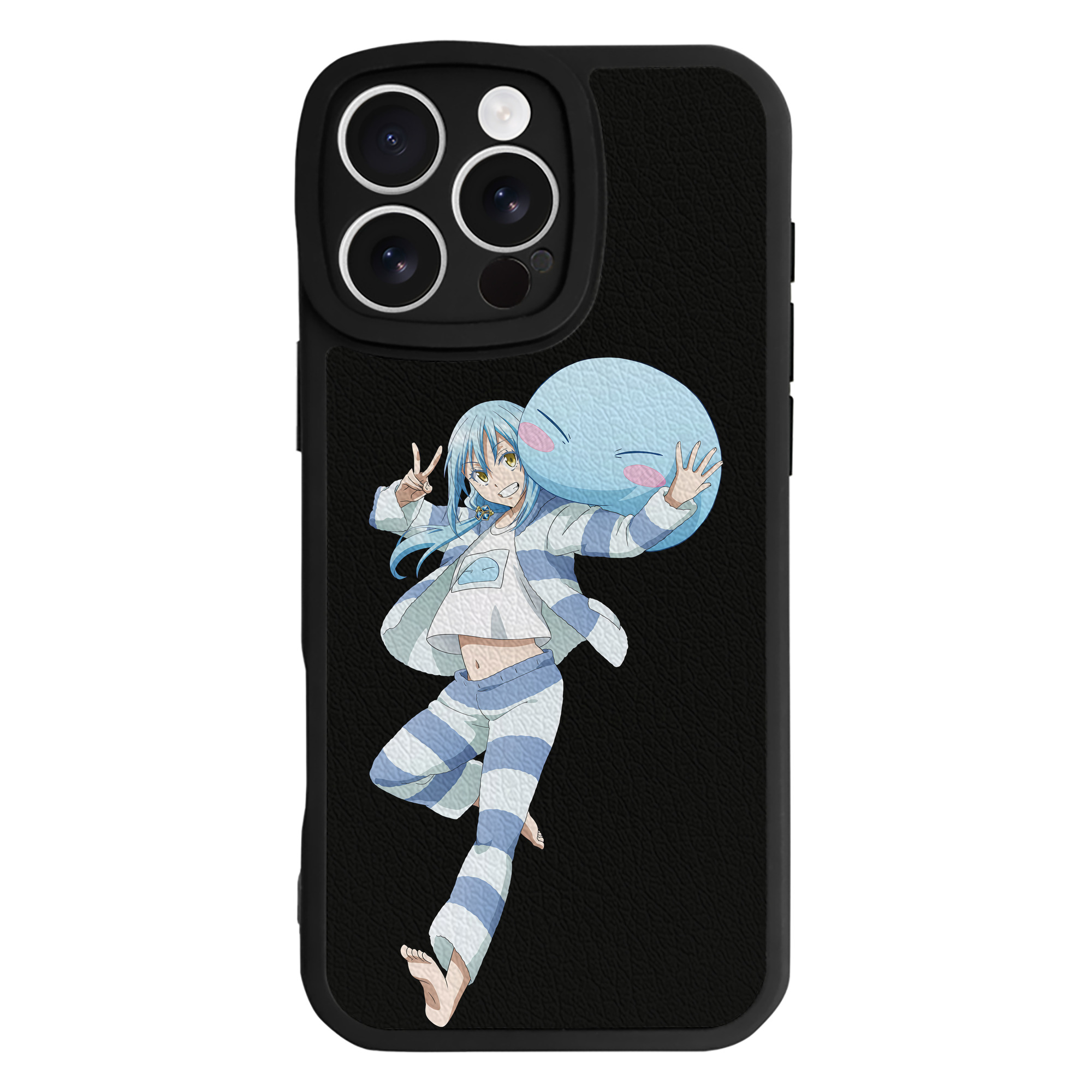 （画像用） 転スラ Regarding Reincarnated to Slime 【iPhone 16シリーズ対応】シリコンスマホケース（レザー調） 材質：シリコン